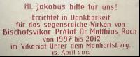 Gedenkttafel Marterl