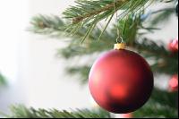 rote Christbaumkugel