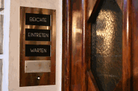 Anzeige Aussprachezimmer