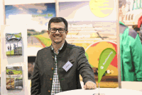 Markus Göstl am Messestand