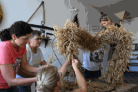 Erntekrone flechten