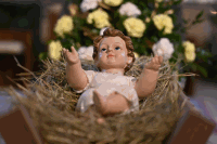 Jesukind in der Krippe