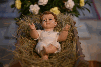 Jesukind in der Krippe