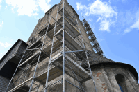 Gerüstung Kirchturm