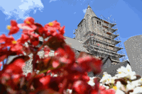 Gerüstung Kirchturm