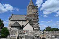 Gerüstung Kirchturm