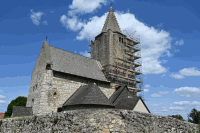 Gerüstung Kirchturm