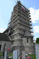 Gerüstung Kirchturm