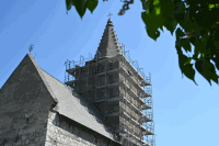 Gerüstung Kirchturm