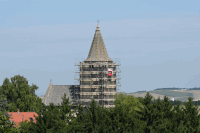 Gerüstung Kirchturm