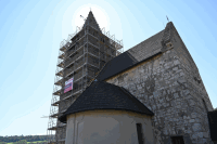 Gerüstung Kirchturm