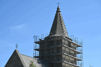 Gerüstung Kirchturm
