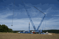 Windparkbaustelle