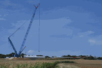 Windparkbaustelle