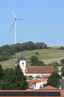 Windrad Kirche Wenzersdorf