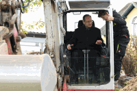 Turnovszky fährt Bagger