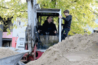 Turnovszky fährt Bagger