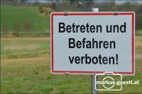 Schild Betreten verboten
