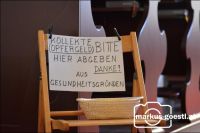 Opfergeld Covid Hinweis