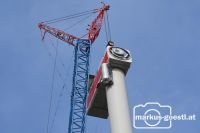 Windradmontage Gondel