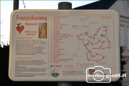 Franziskusweg Infotafel