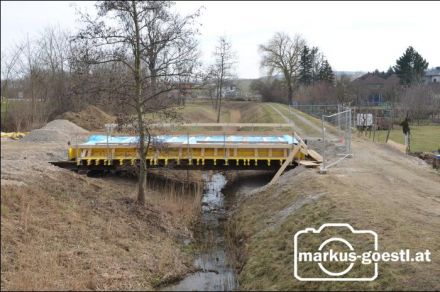 Baustelle Radweg Blauburger