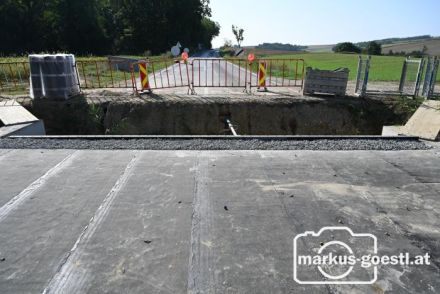 Brückenbaustelle