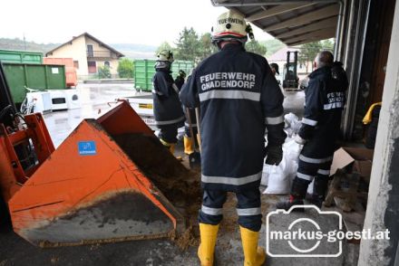 Befüllung von Sandsäcken