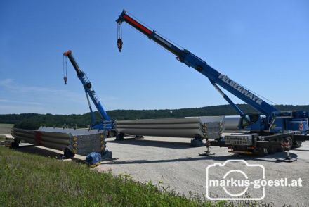 Windparkbaustelle