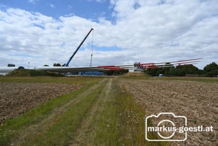 Windparkbaustelle