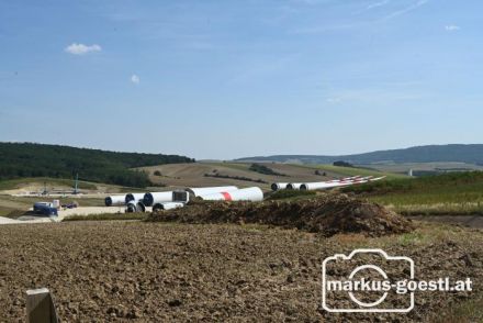 Windparkbaustelle