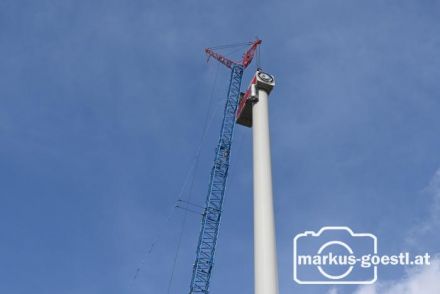 Windradmontage Gondel