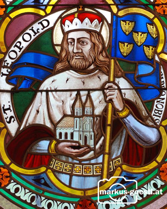 Glasfenster Heiliger Leopold