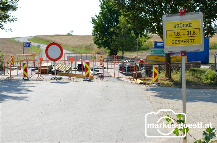 Baustelle Brücke Wenzersdorf
