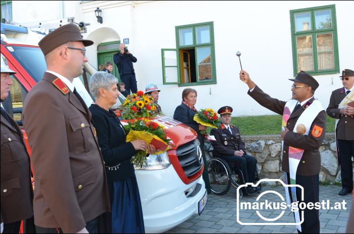 Segnung Feuerwehrauto
