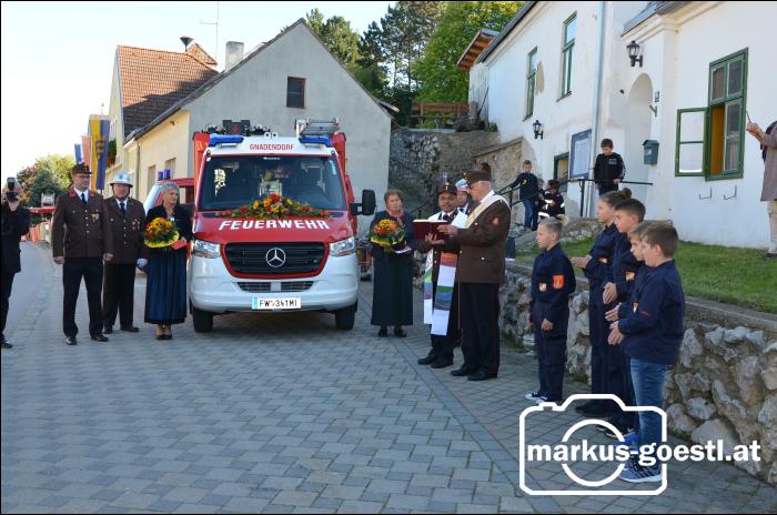 Segnung Feuerwehrauto