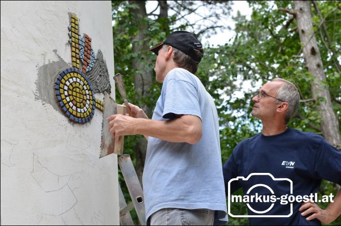 Klebung Mosaik Kapelle