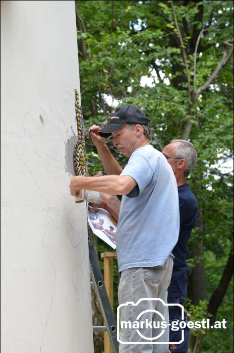 Klebung Mosaik Kapelle