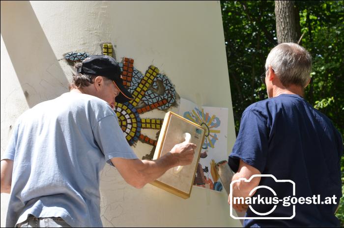 Klebung Mosaik Kapelle