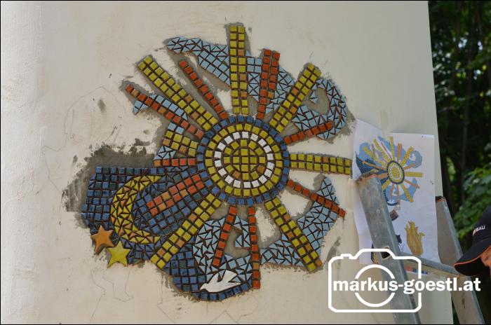Klebung Mosaik Kapelle