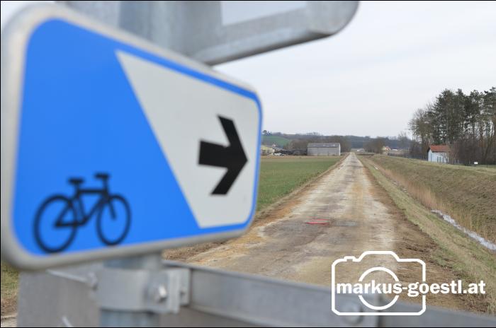 Baustelle Radweg Blauburger