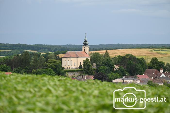 Blick zur Kirche Gnadendorf