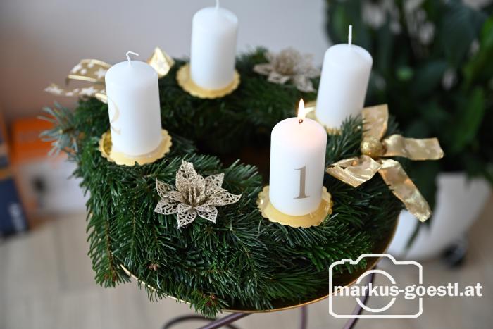 Adventkranz - erste Kerze