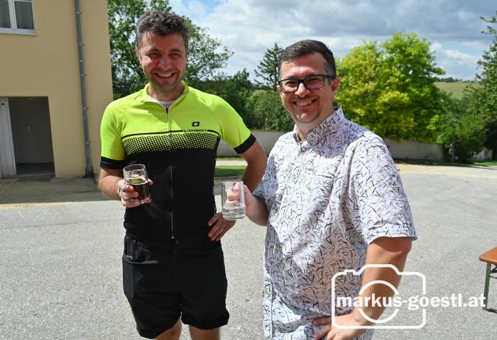 Pater Ionut und Markus 
