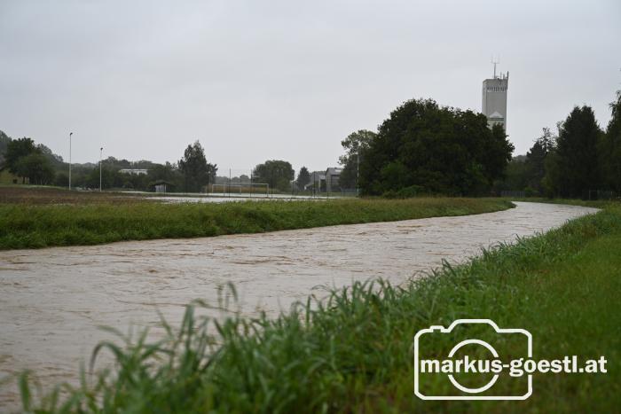 Pegel der Zaya in Gnadendorf