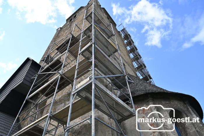 Gerüstung Kirchturm