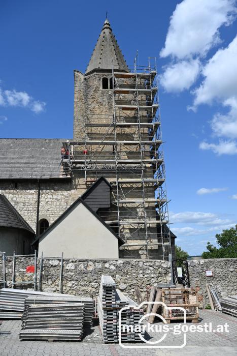 Gerüstung Kirchturm