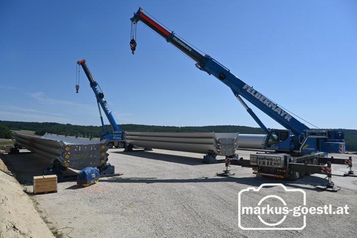Windparkbaustelle