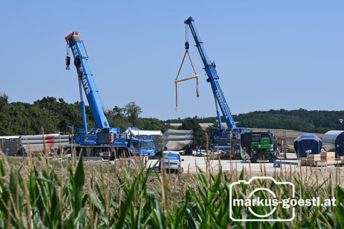 Windparkbaustelle