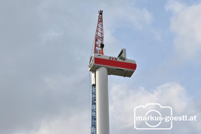 Windradmontage Gondel